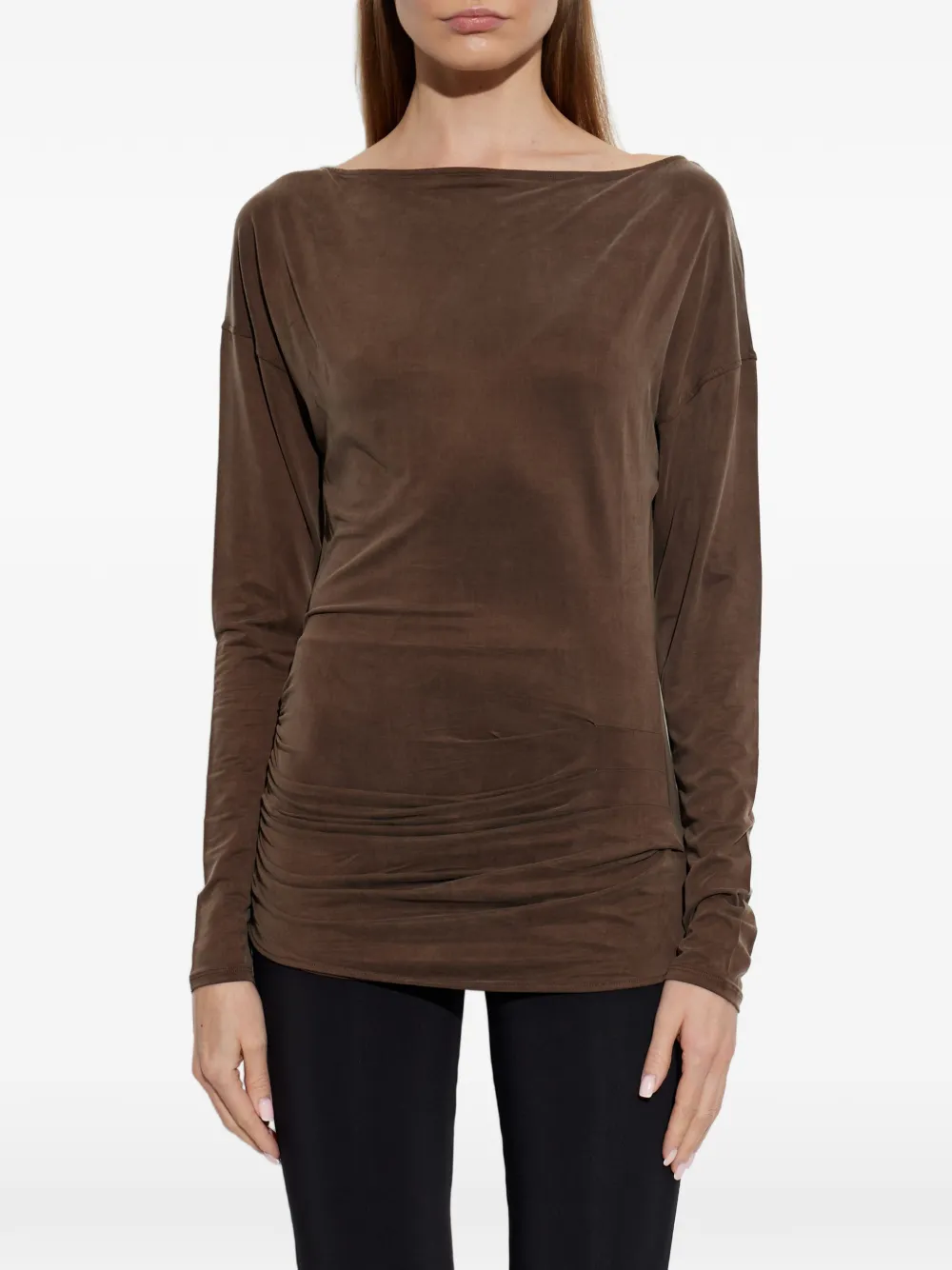 IRO Ember ruched top Bruin