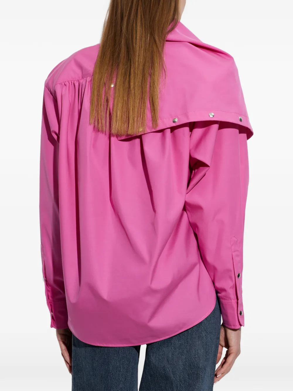 IRO Fatal asymmetric layered shirt Roze