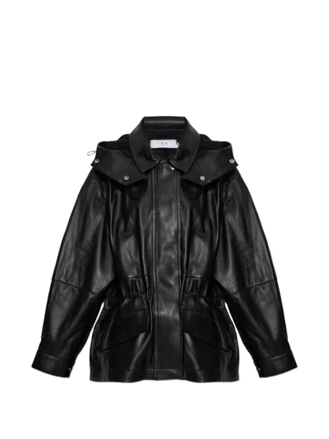IRO Groove drawstring leather jacket