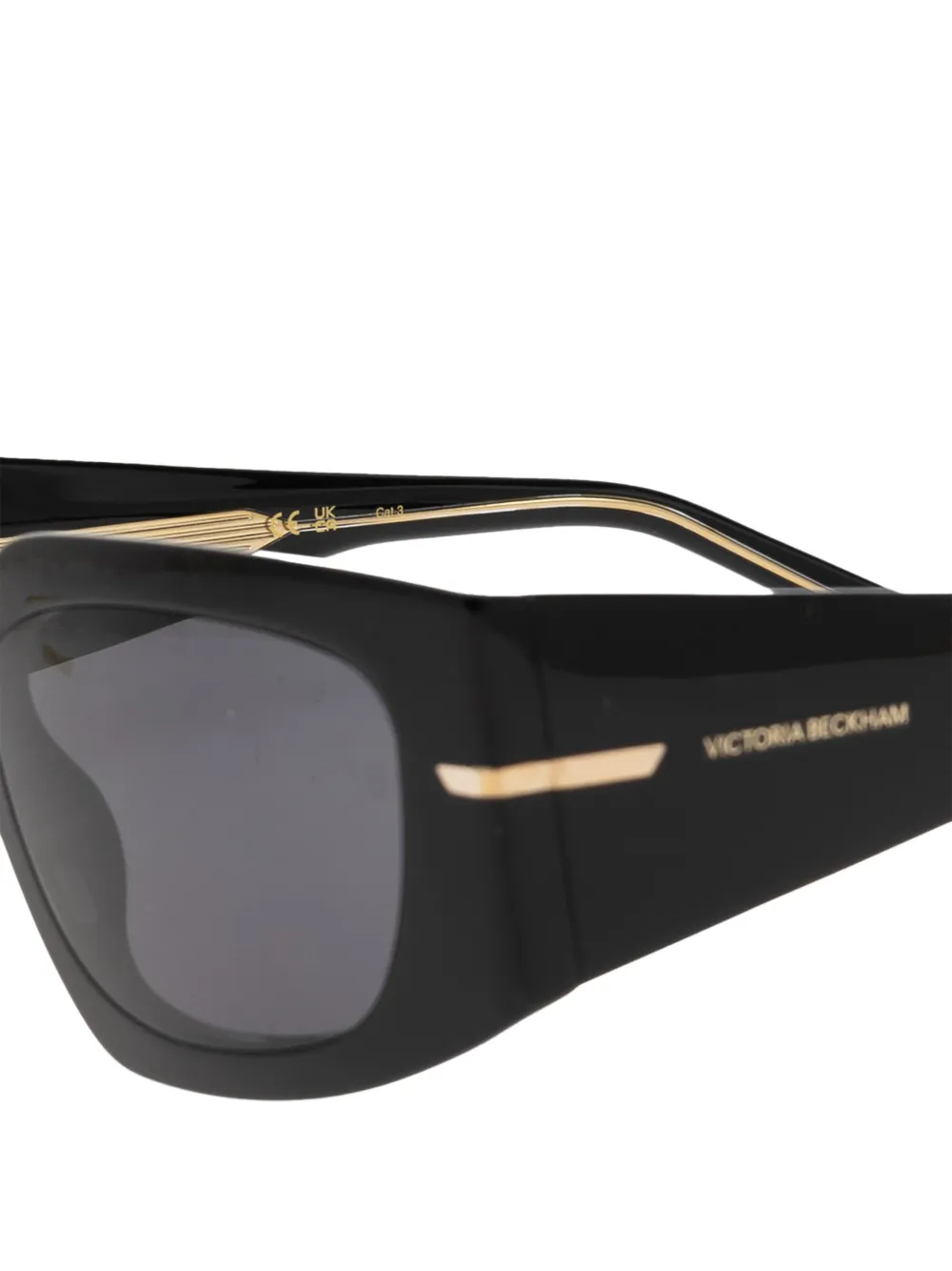 Victoria Beckham Eyewear geometric-frame sunglasses Zwart