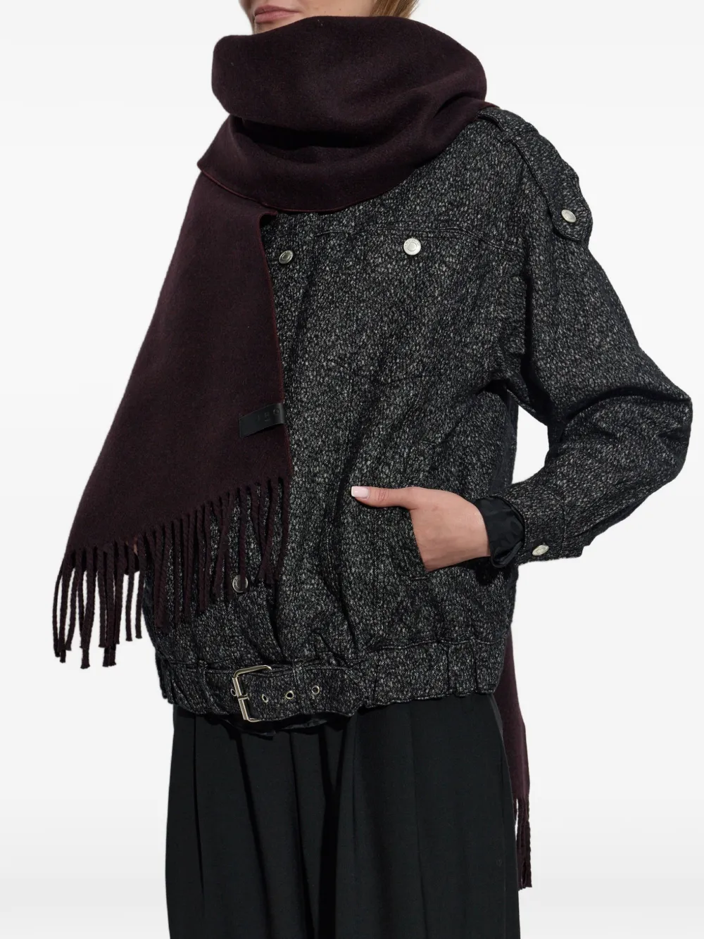 IRO fringed scarf Rood