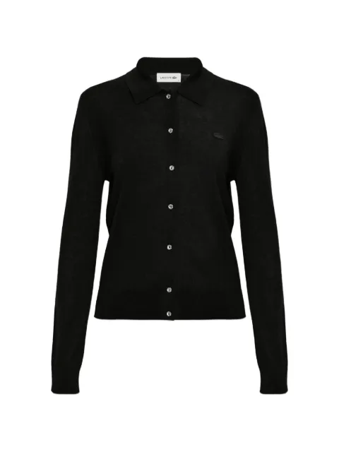 Lacoste Diamanté-button cashmere-blend cardigan