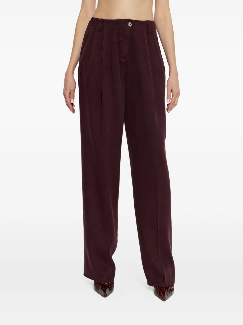 IRO Chasing pleated jeans Rood