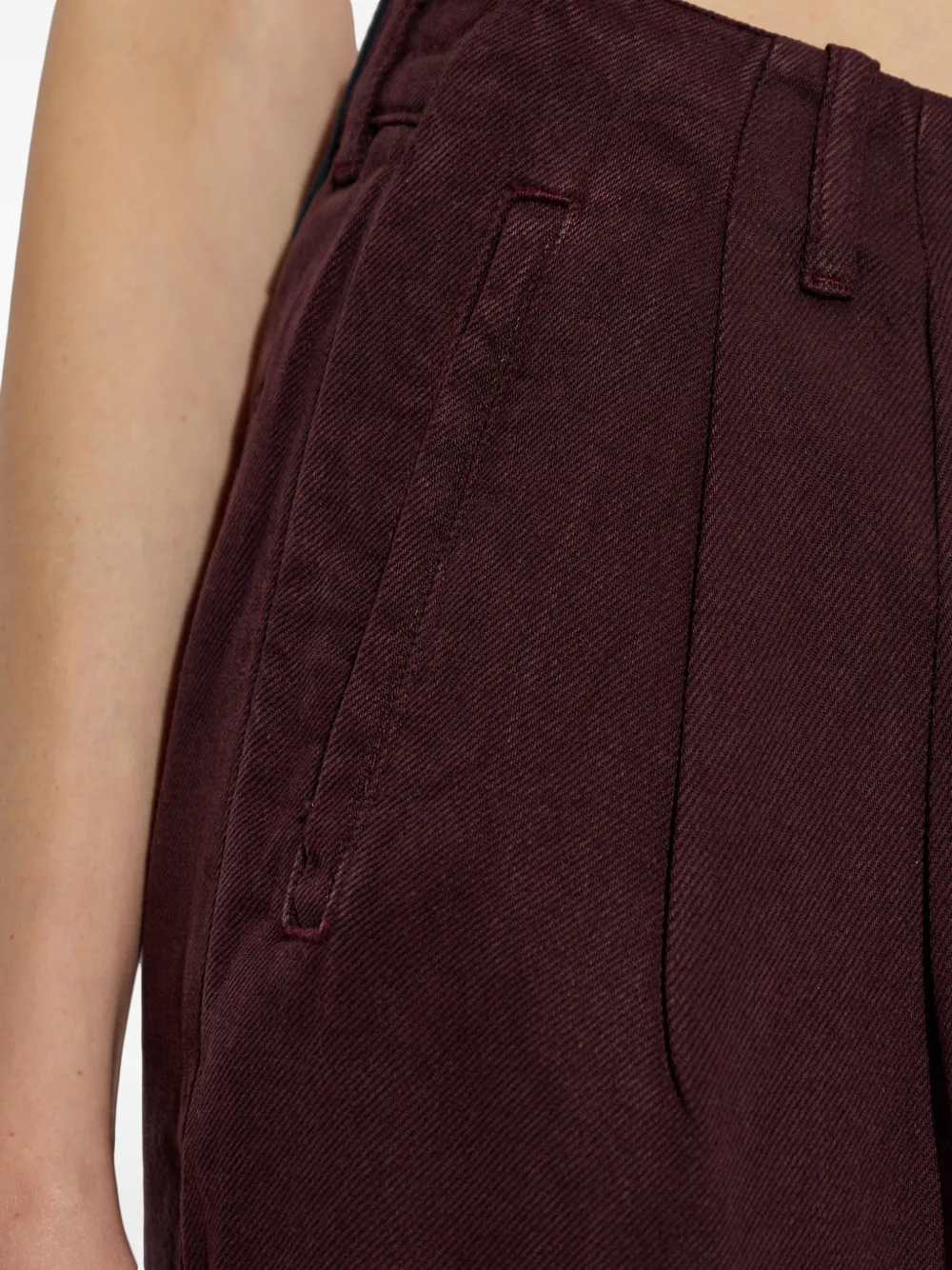 IRO Chasing pleated jeans Rood