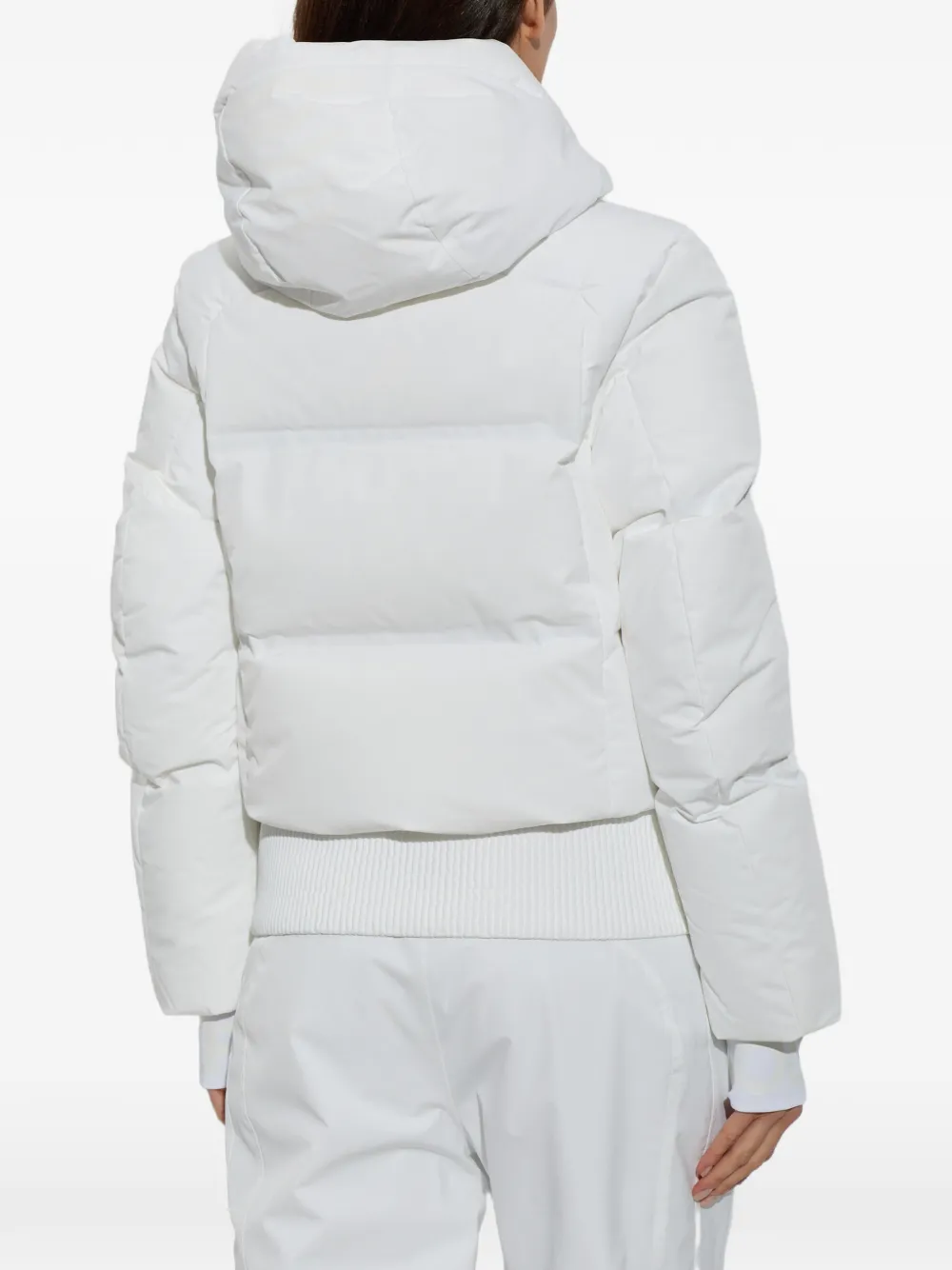 BOGNER Dea hooded puffer ski jacket Wit