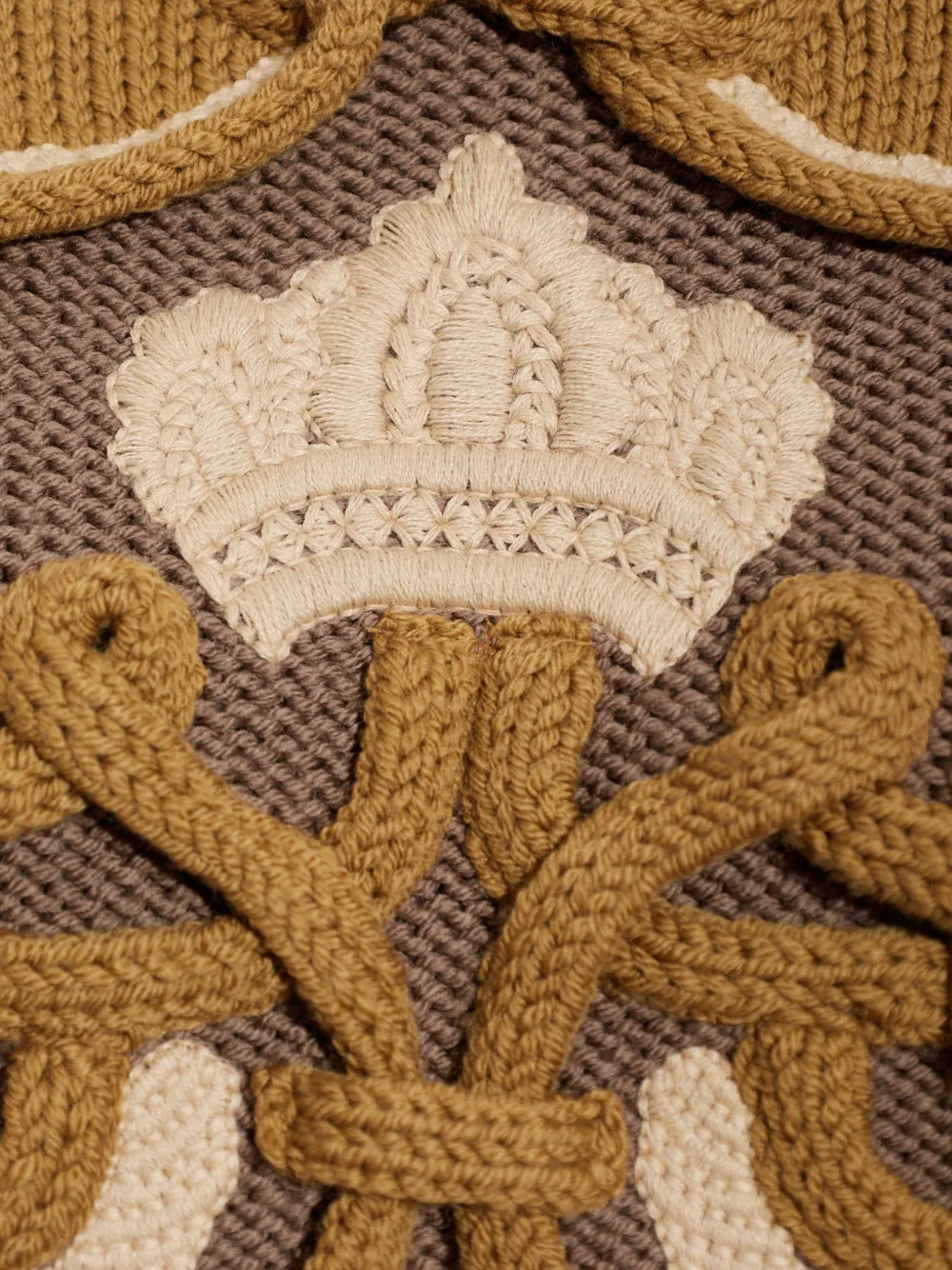ETRO embroidered tassel-detail sweater Bruin