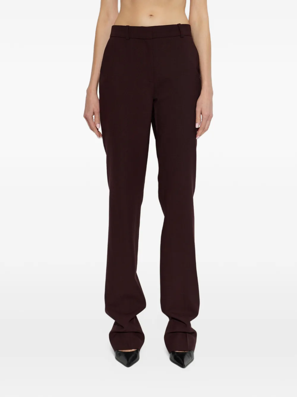 IRO Bingo straight-leg trousers Rood