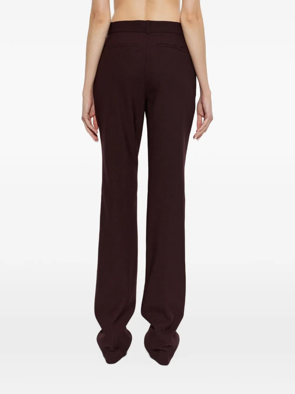 IRO Bingo straight-leg trousers Rood