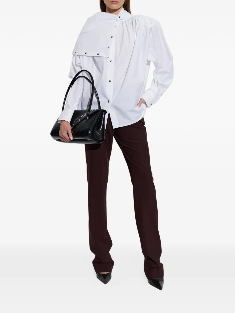 IRO Bingo straight-leg trousers Rood