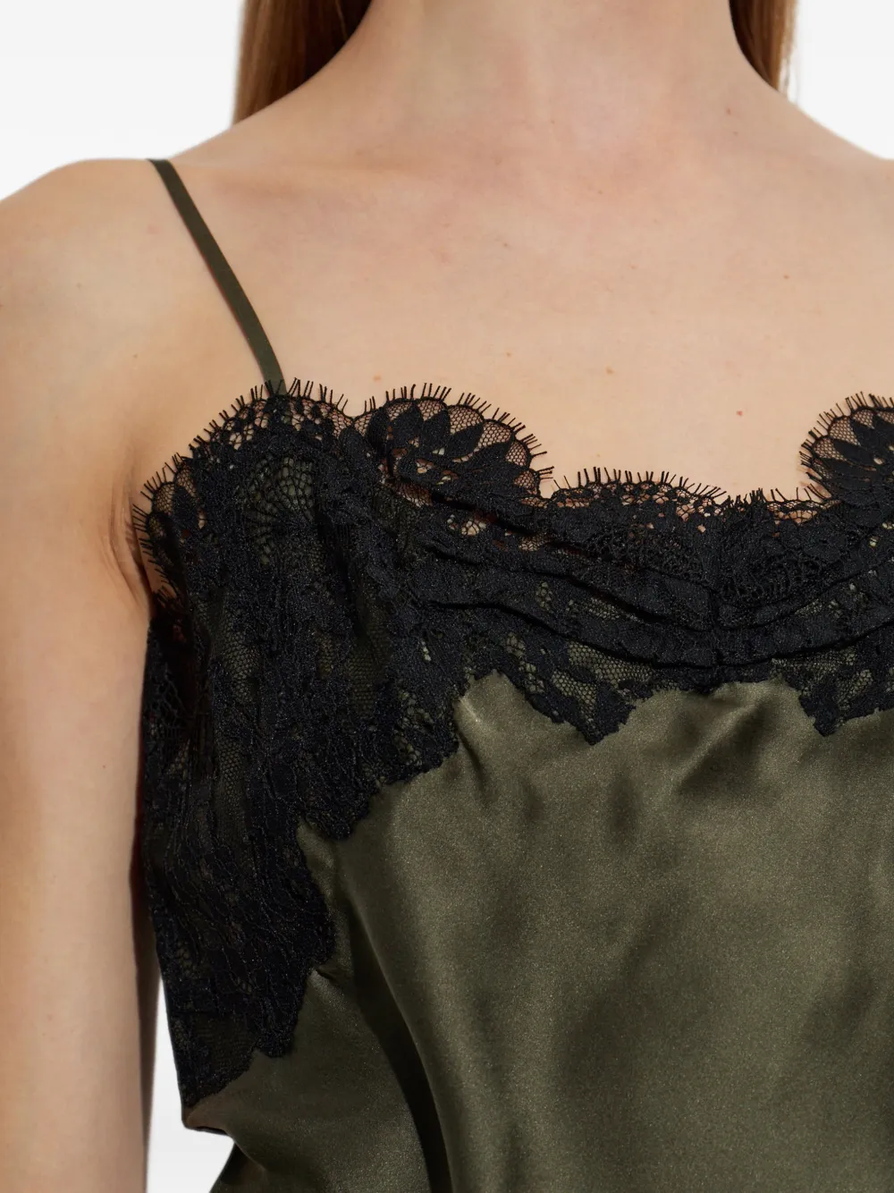 IRO Natron lace-trim top Groen
