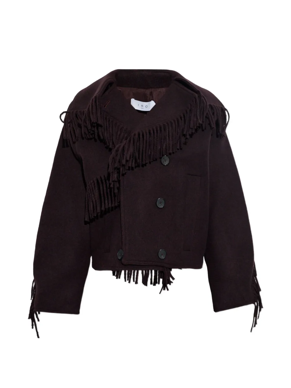 IRO Daring fringed jacket Rood