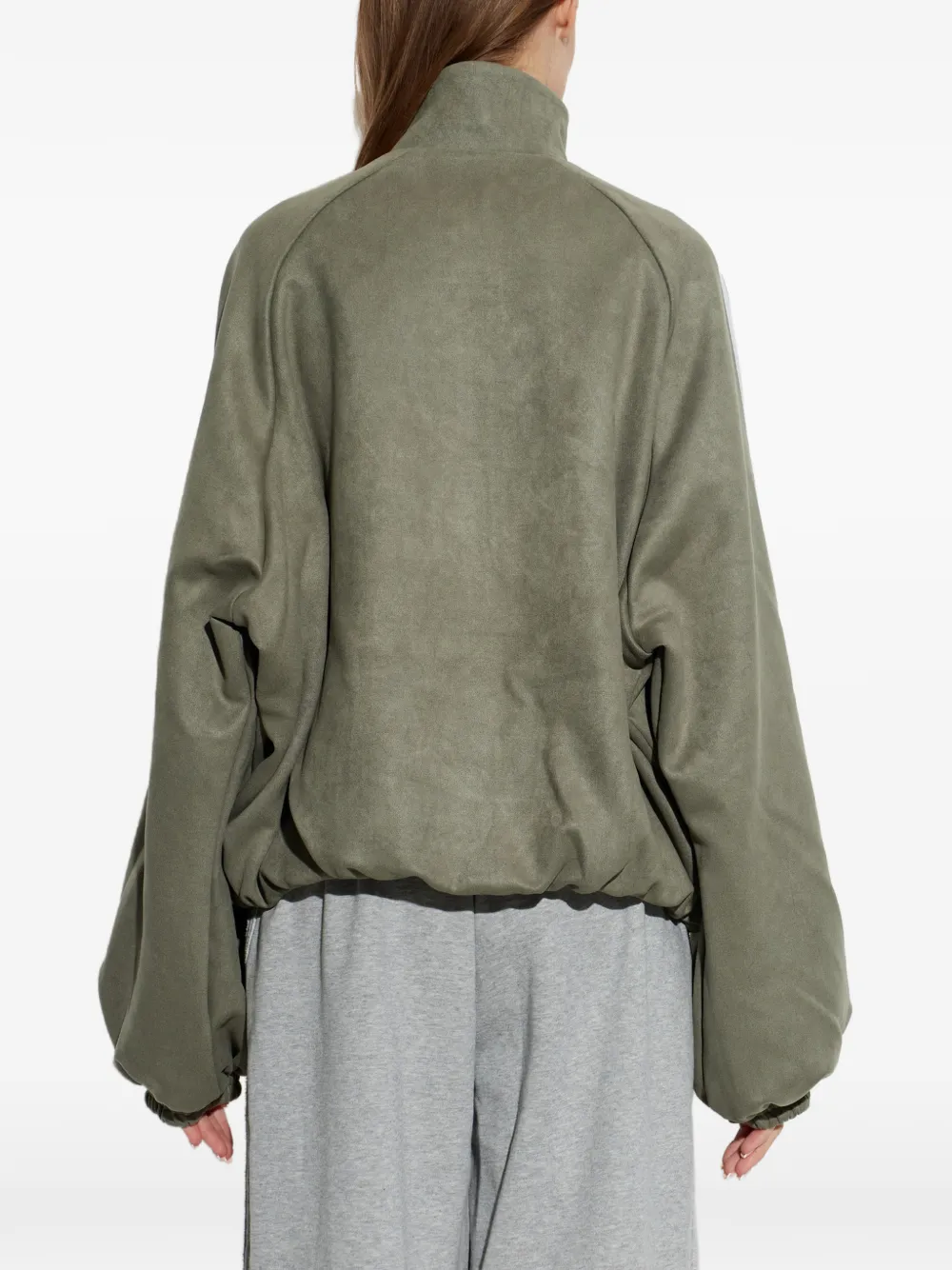 adidas Adilenium Season 6 faux-suede track top Groen