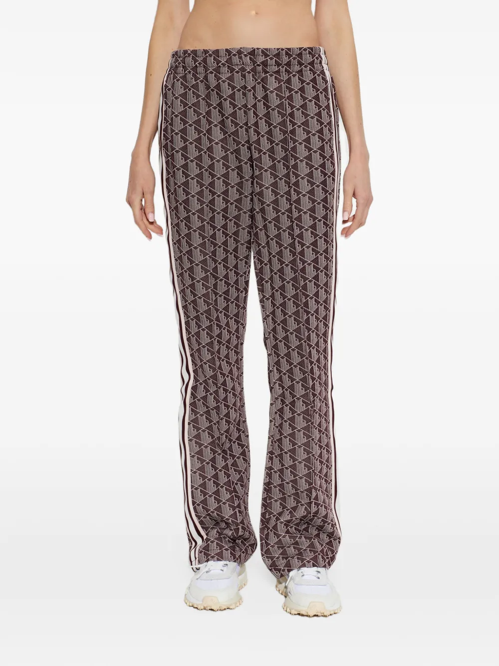Lacoste Bell-bottom tracksuit bottoms with Monogram Bruin