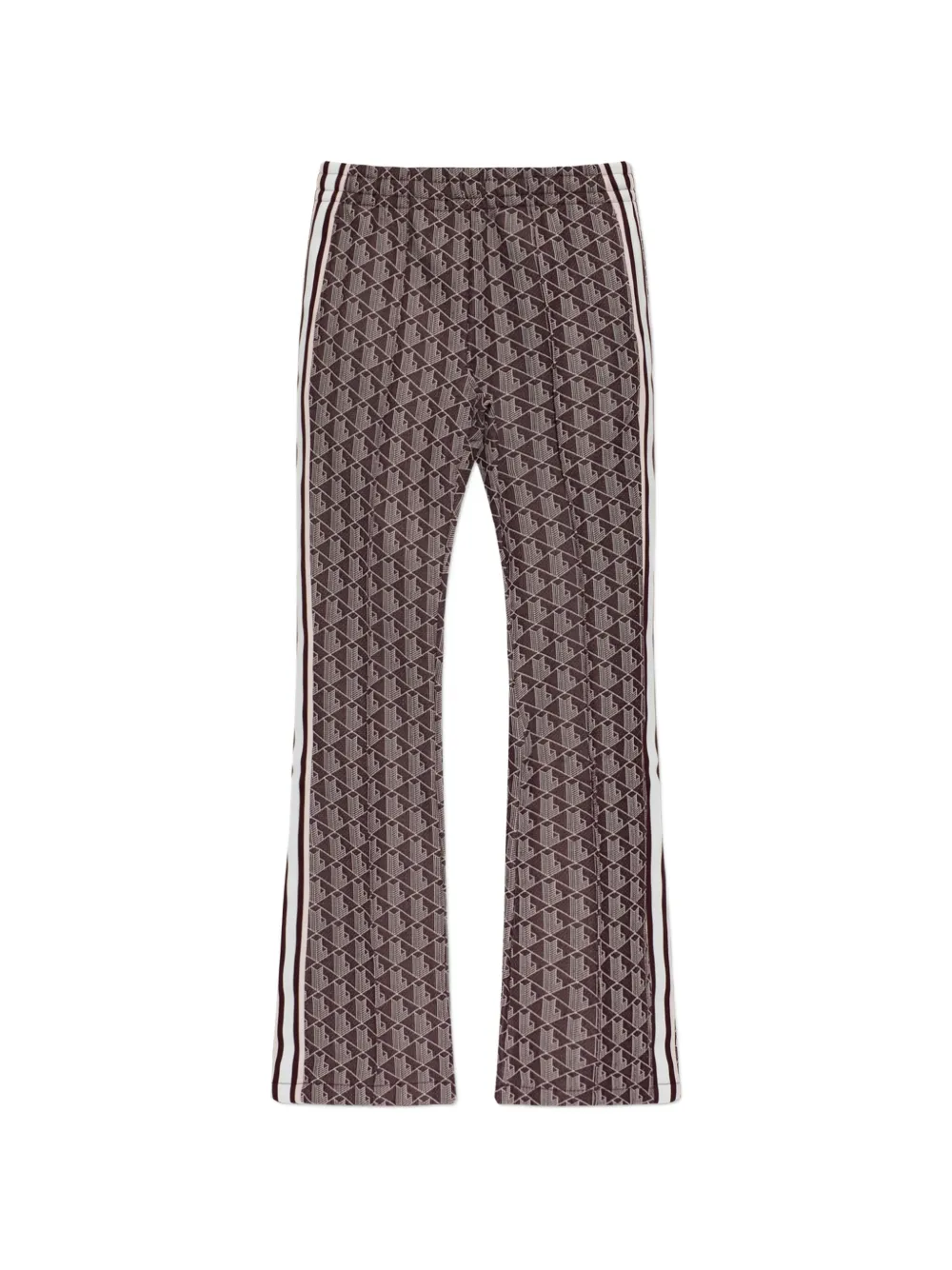 Lacoste Bell-bottom tracksuit bottoms with Monogram - Marrone