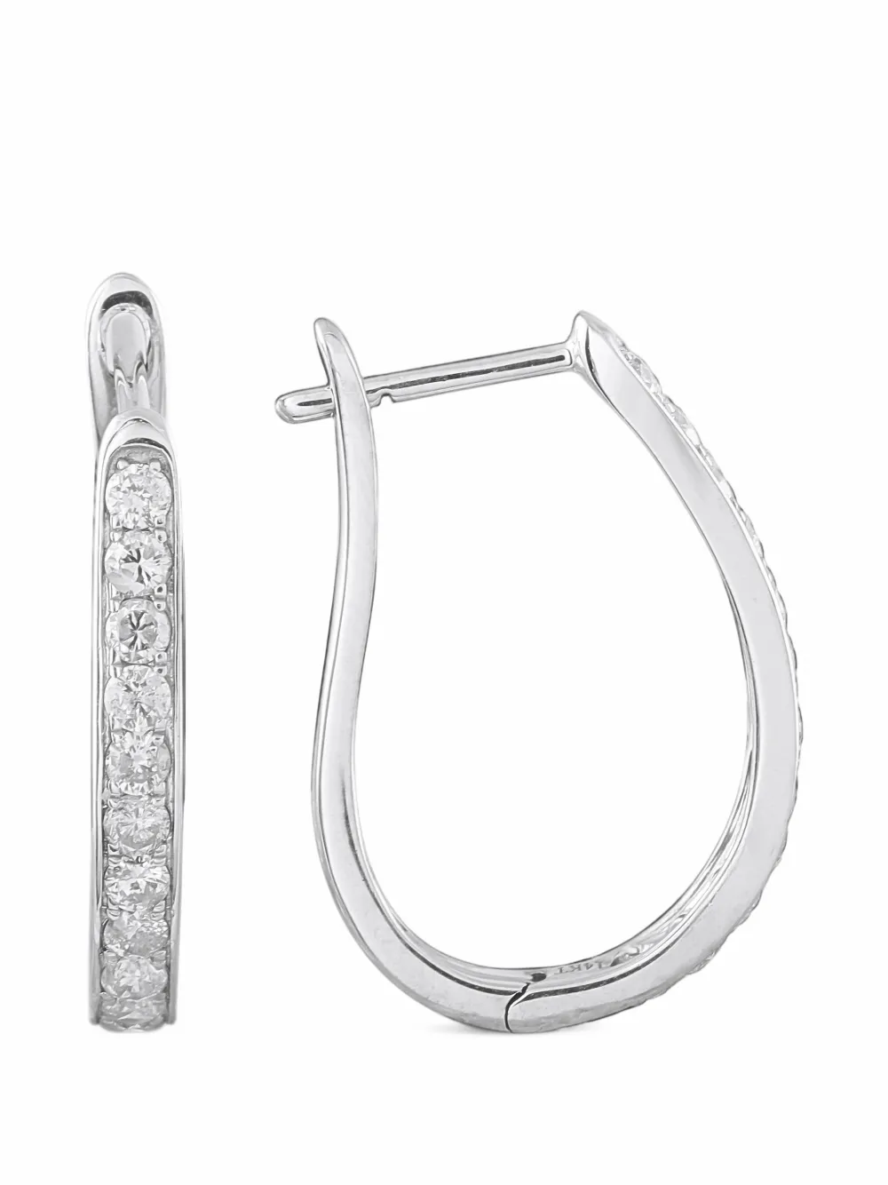 LB Exclusive hoop diamond earrings - Argento