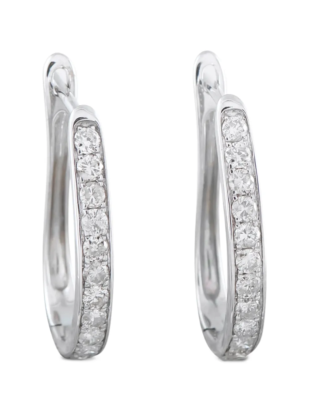 LB Exclusive hoop diamond earrings - Argento