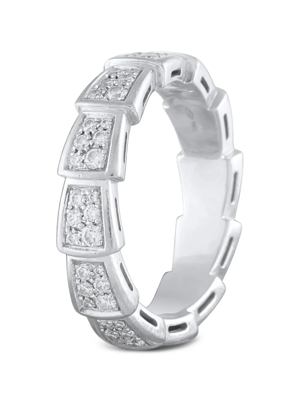 Bvlgari Pre-Owned Serpenti diamond ring - Argento