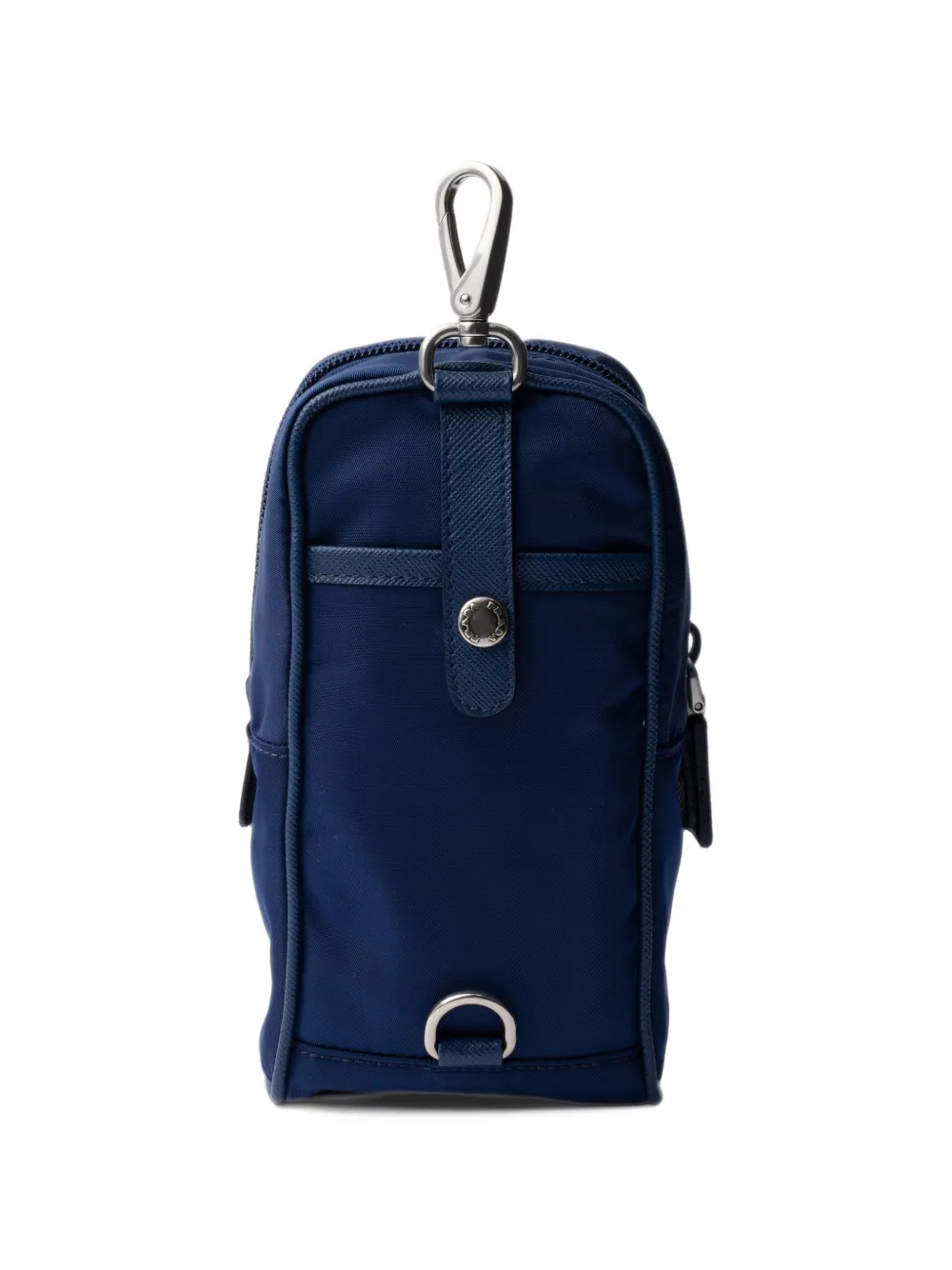 Prada Schoudertas met logoplakkaat Blauw