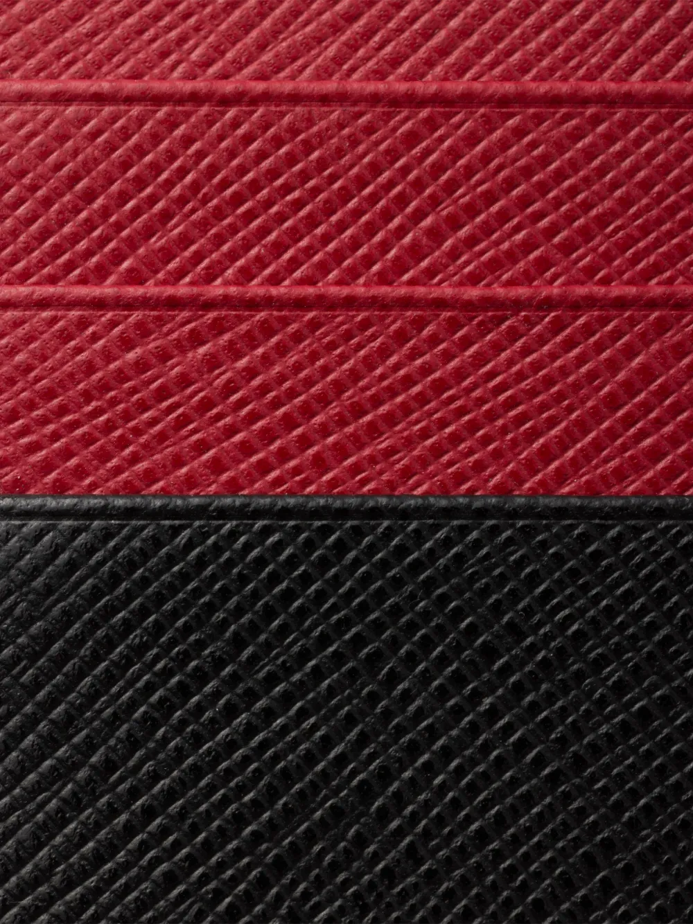 Prada Pasjeshouder met logoplakkaat Zwart