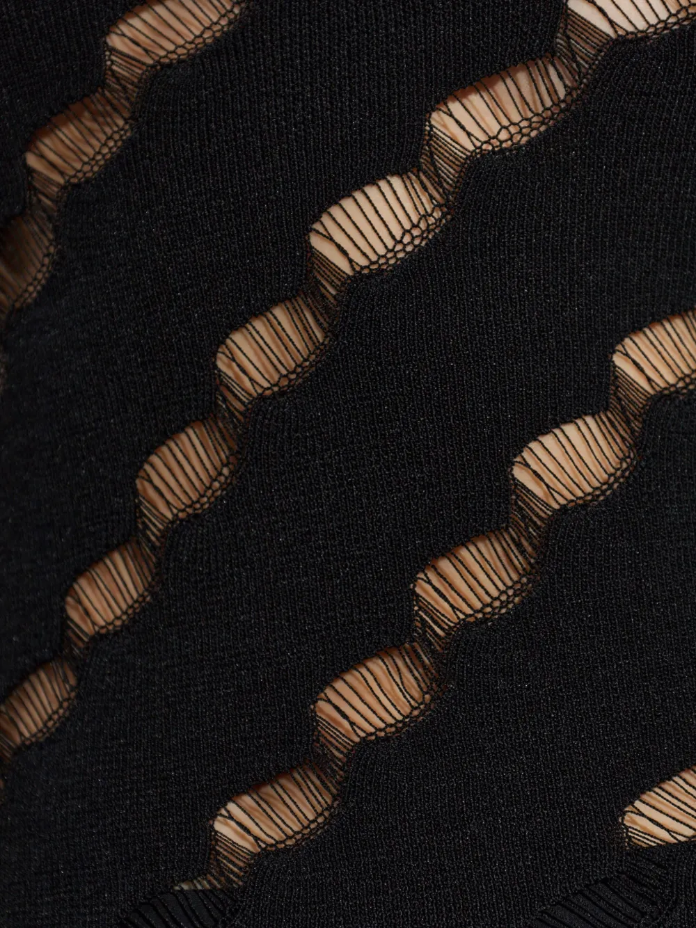 IRO Unseen ladder-knit top Zwart