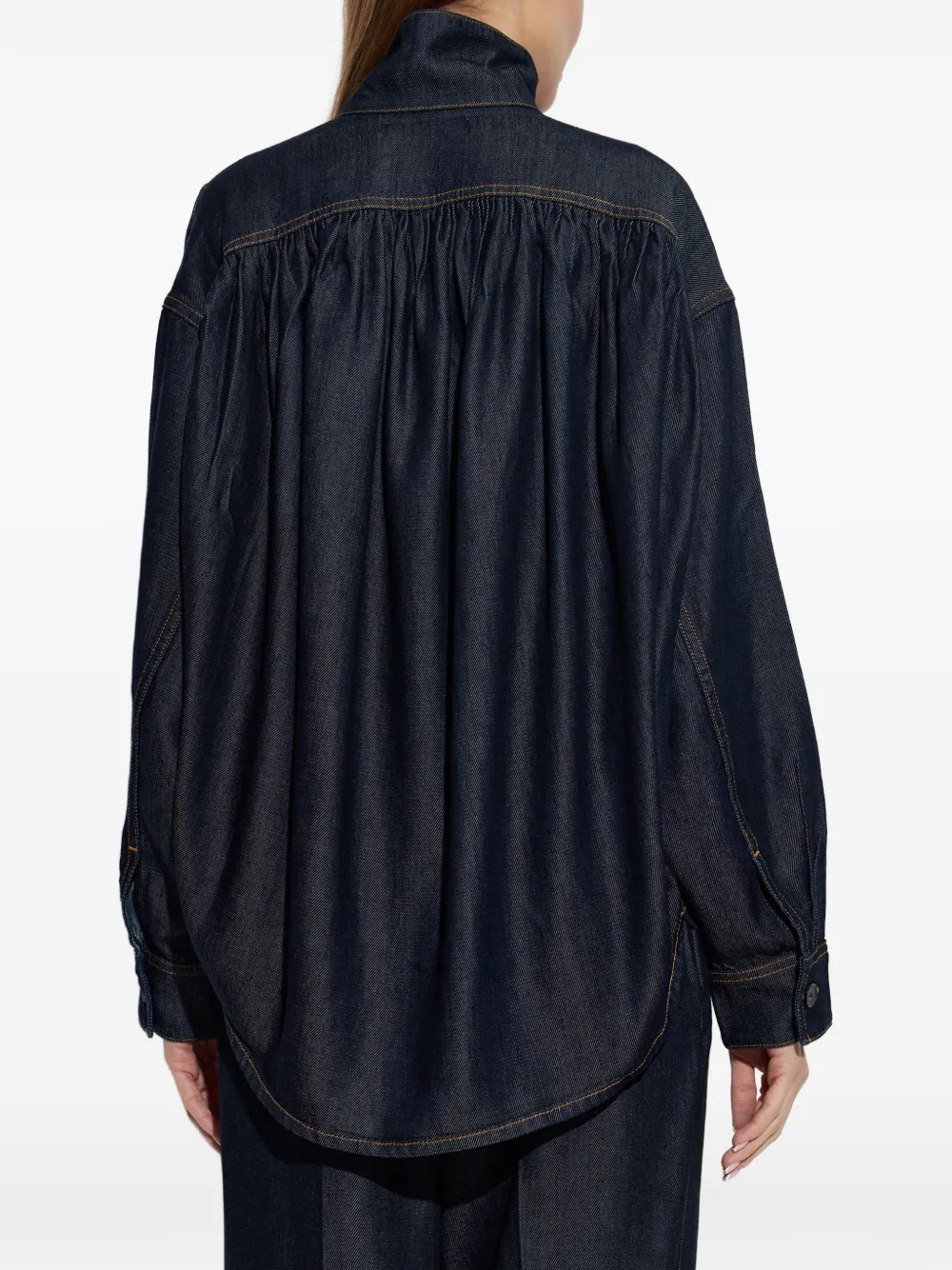 IRO Coming high-neck shirt Blauw