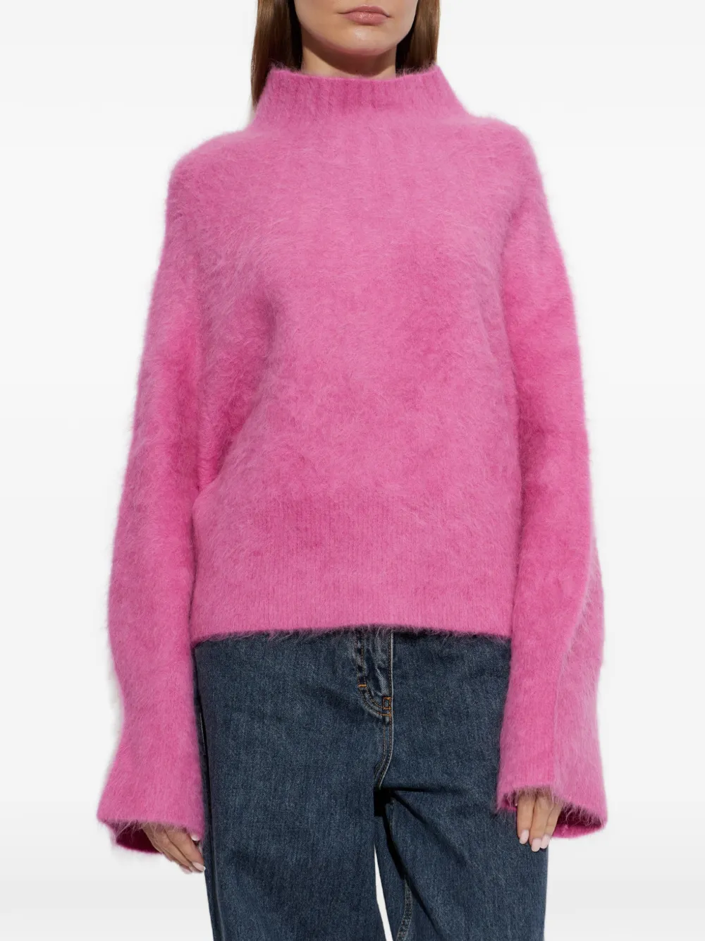 IRO Promisy brushed-finish sweater Roze