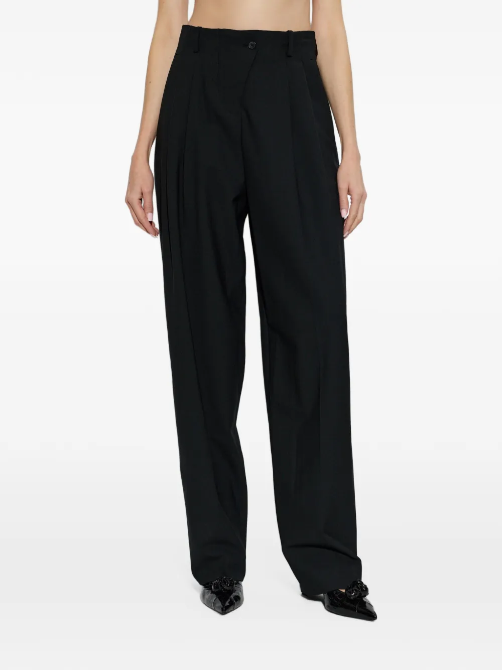 IRO Banquet pleated trousers Zwart