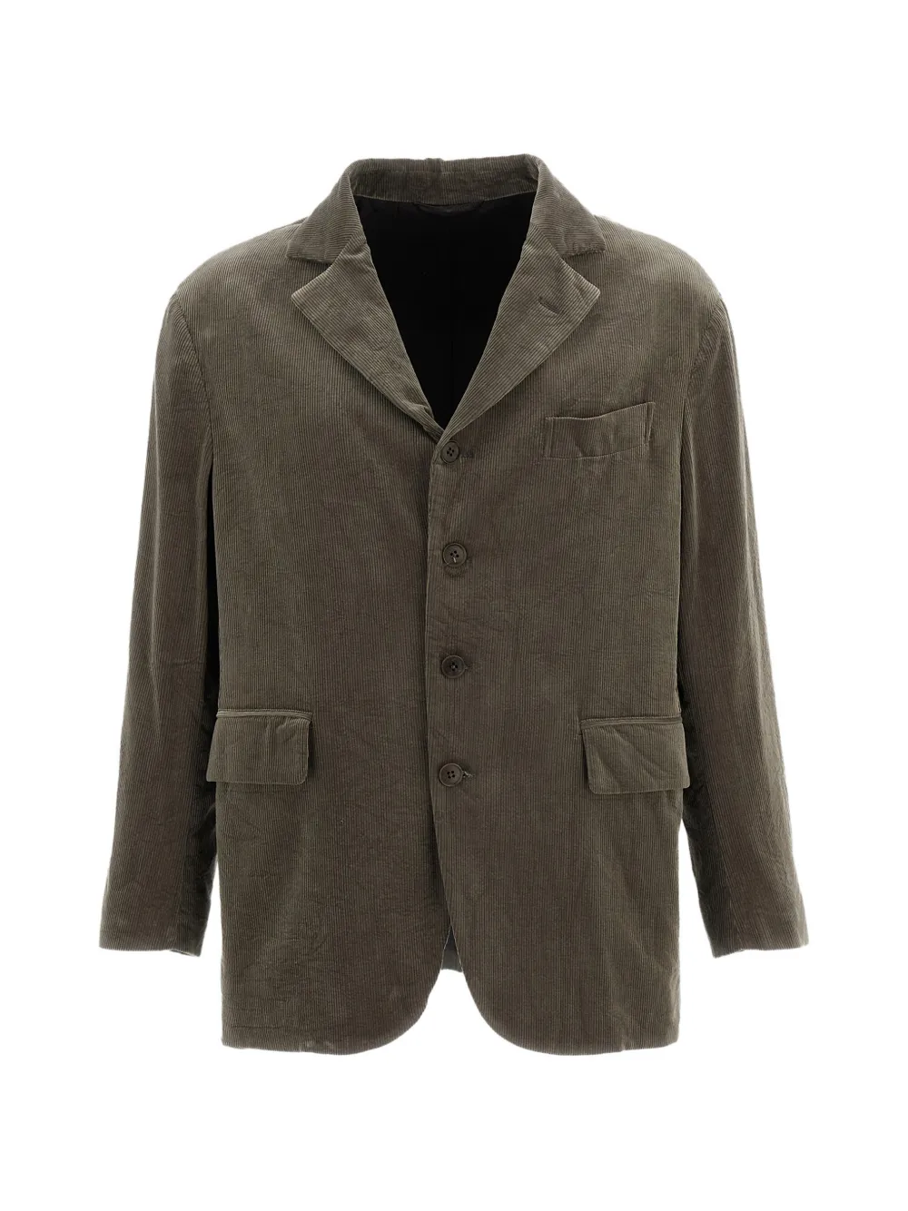 Kaptain Sunshine corduroy-texture single-breasted blazer - Marrone
