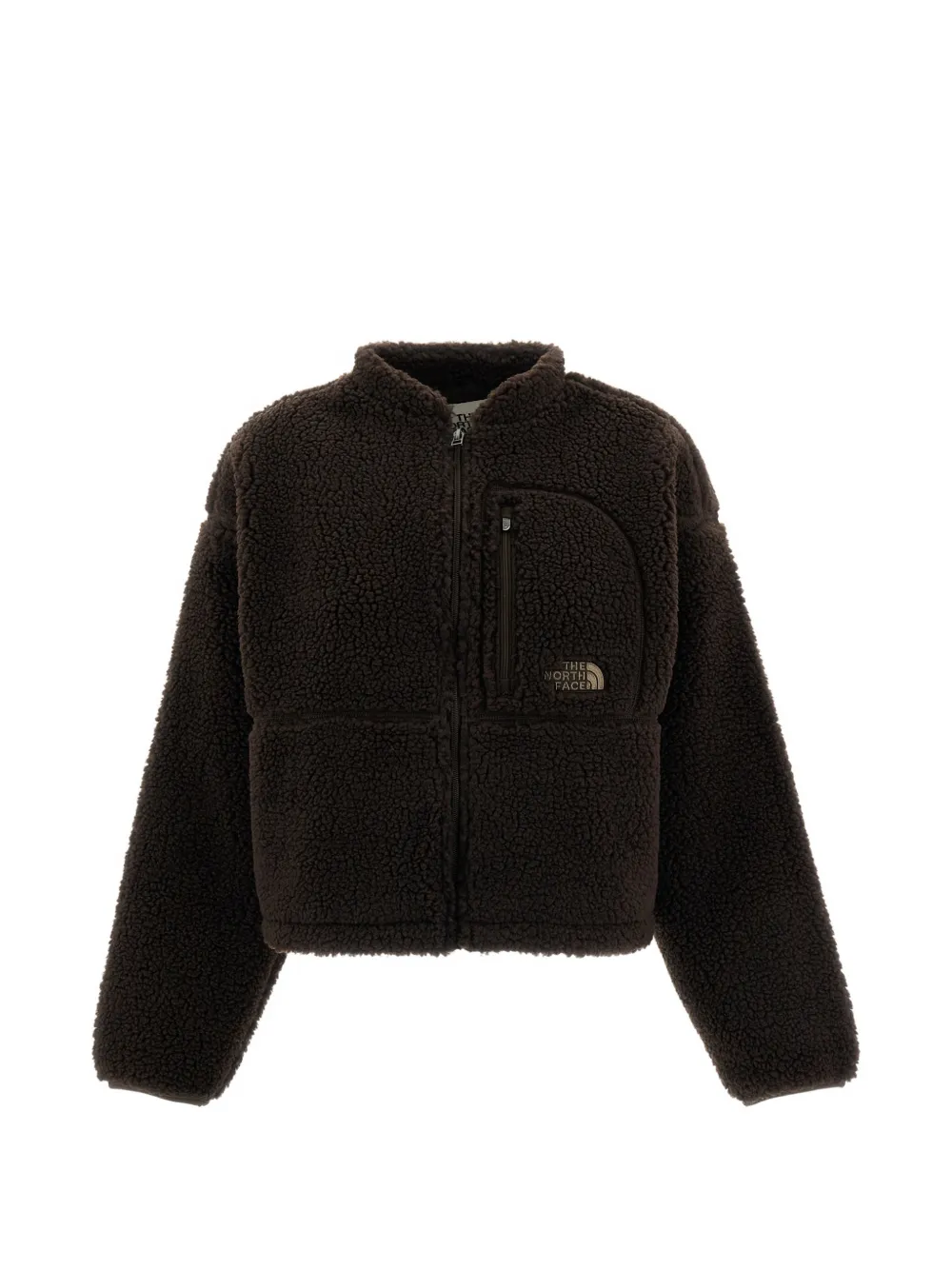 The North Face fleece zip-up jacket - Marrone