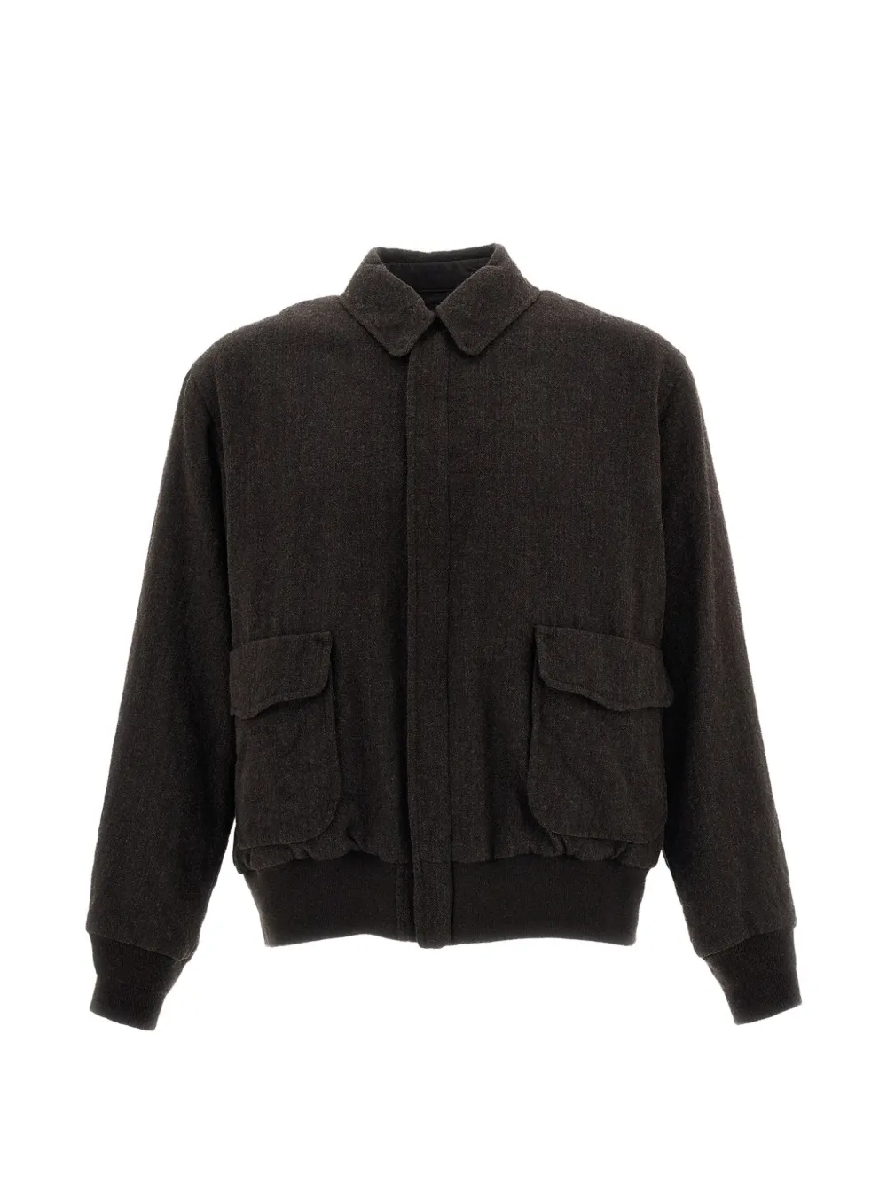 Kaptain Sunshine herringbone-weave wool jacket - Marrone