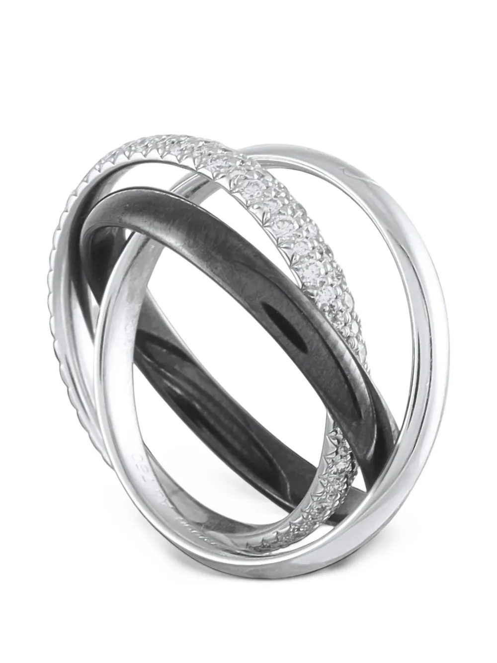 Cartier Trinity diamond ring - Argento