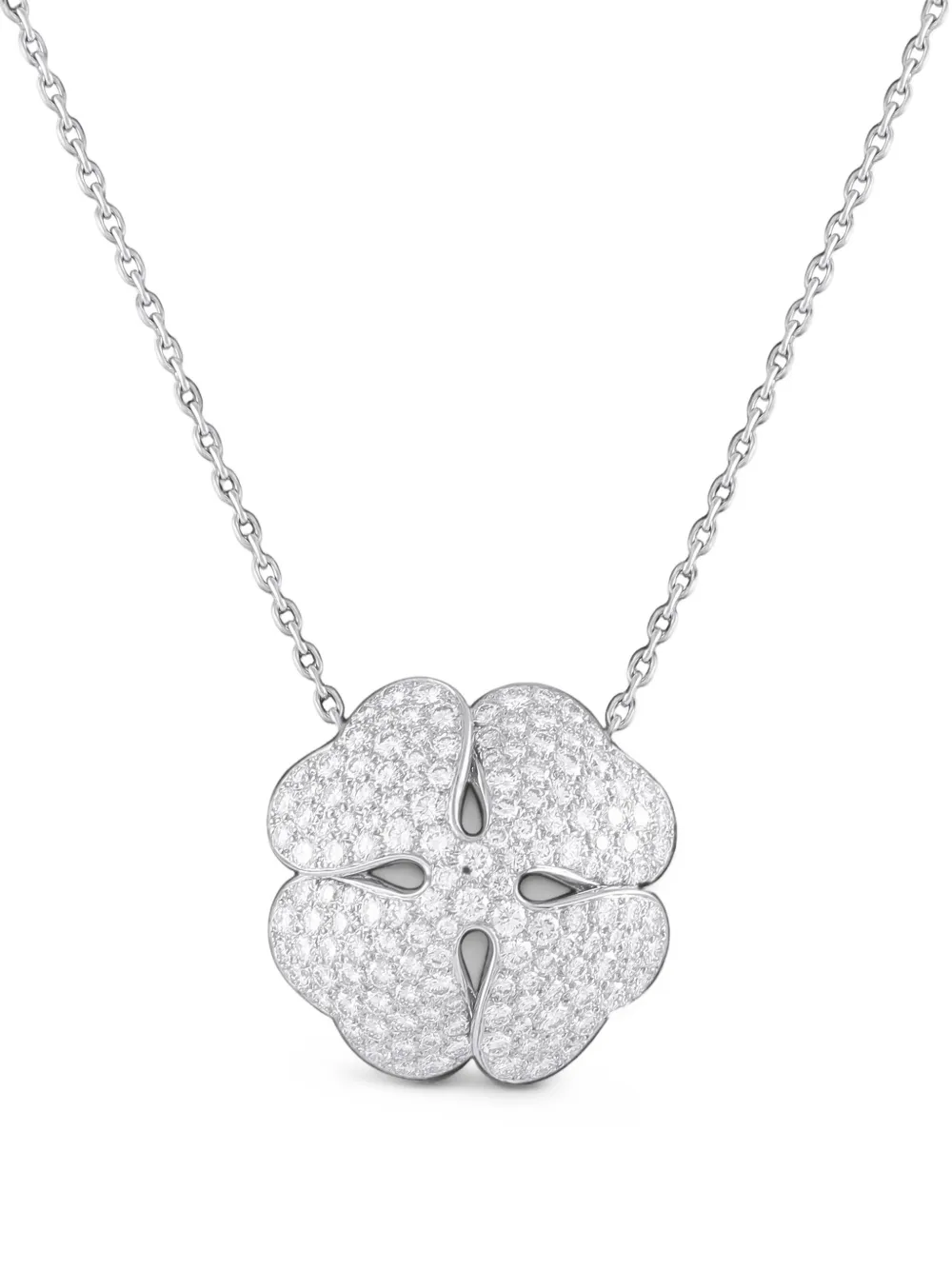 Cartier clover diamond necklace - Argento