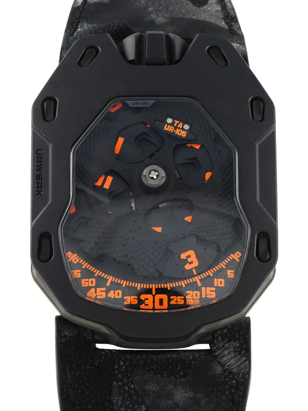 Urwerk Clockwork UR-105TA 39.5mm watch - Nero