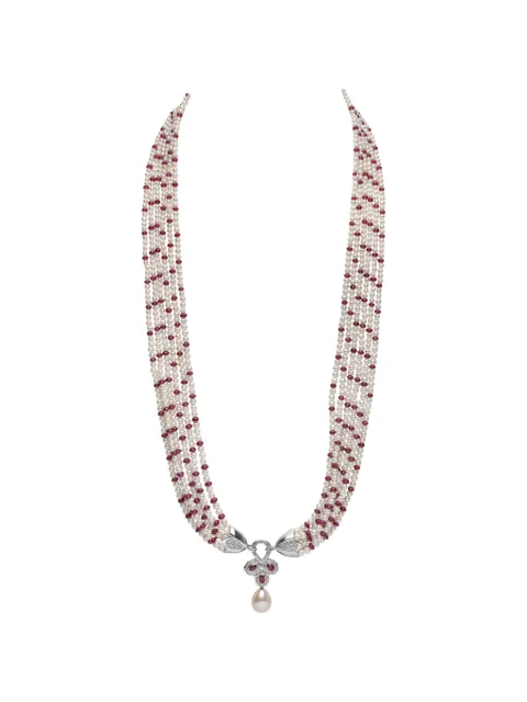 Yoko London freshwater pearl and ruby necklace