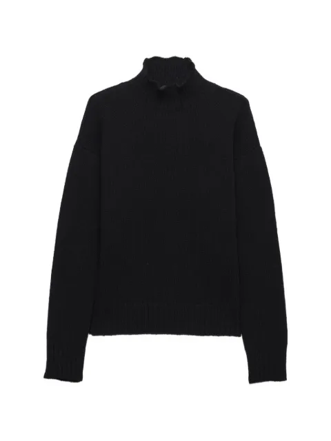 Prada ribbed-detail turtleneck sweater