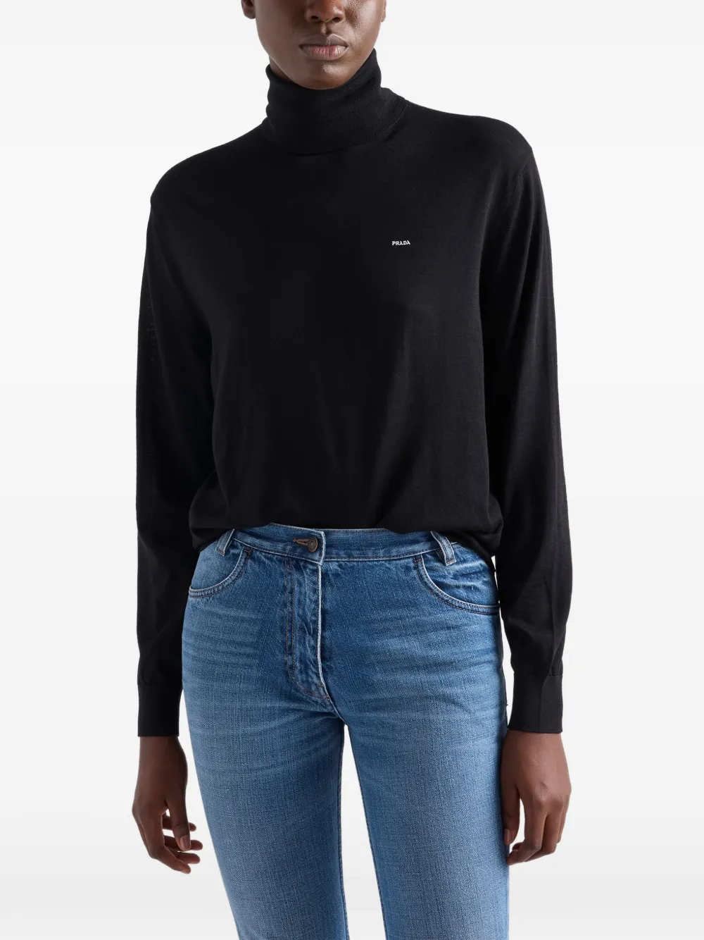 Prada Coltrui met logodetail Zwart