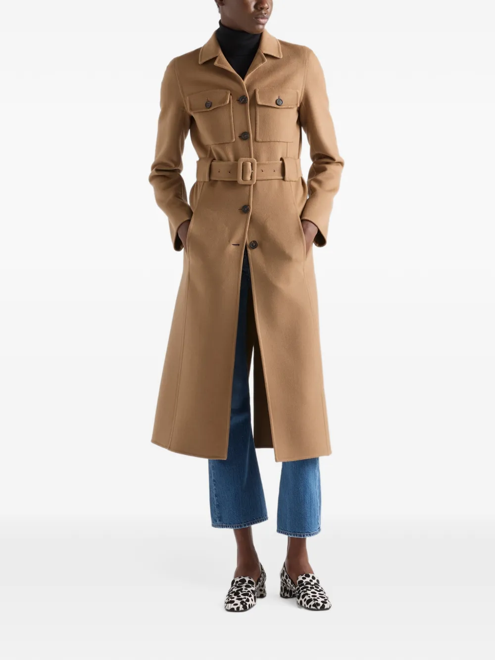 Prada Coltrui met logodetail Zwart