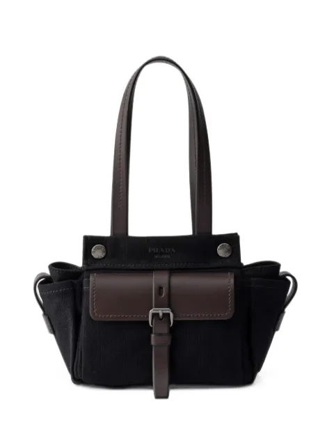 Prada Route leather mini tote bag