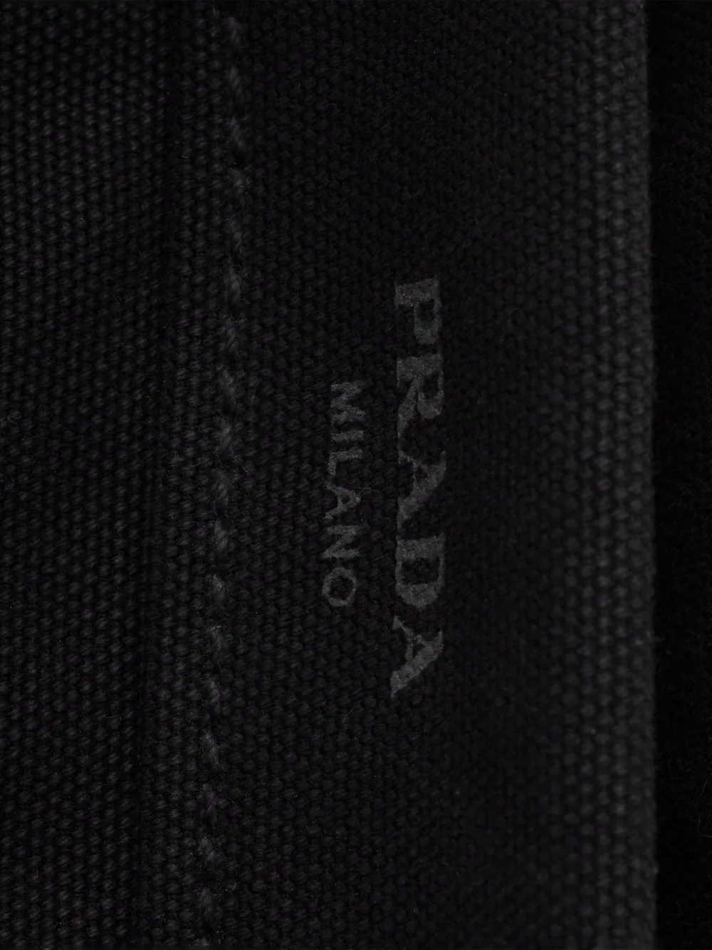 Prada Route medium leather tote bag Zwart