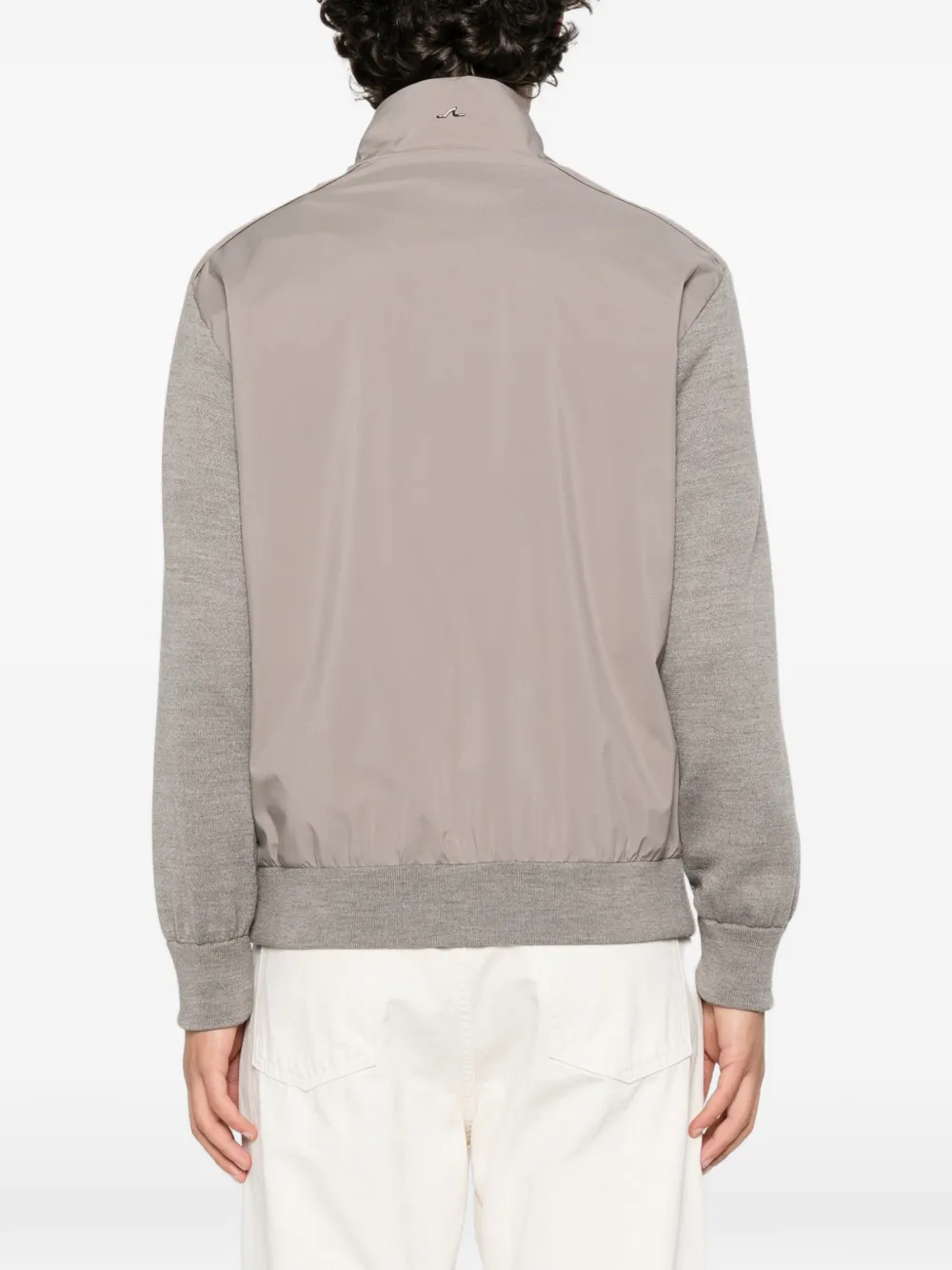 Paul & Shark panelled zip jacket Grijs