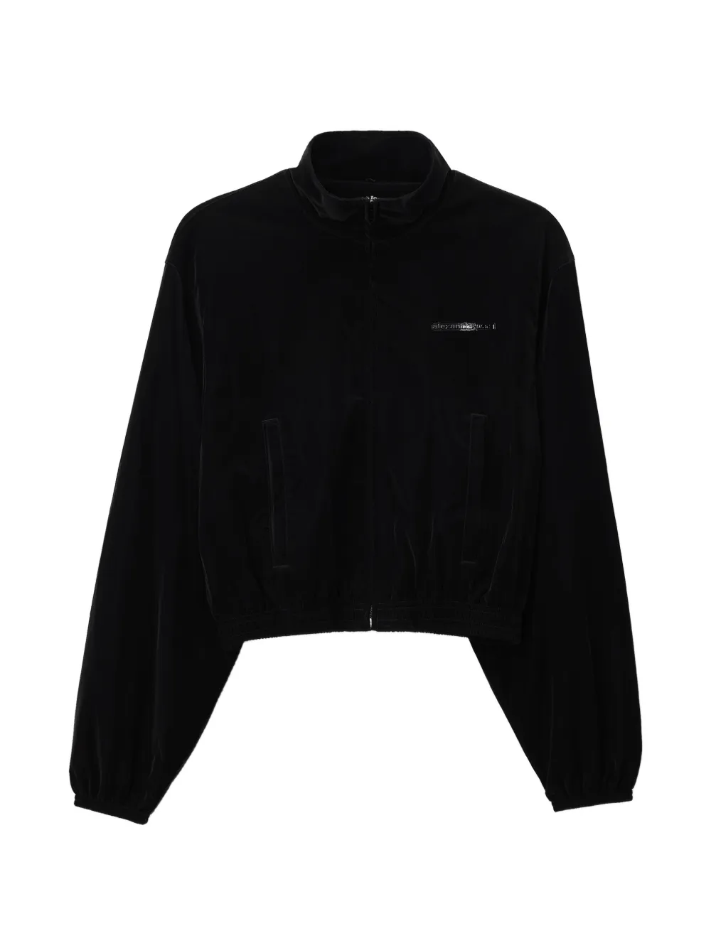 Alexander Wang Shrunken track jacket Zwart