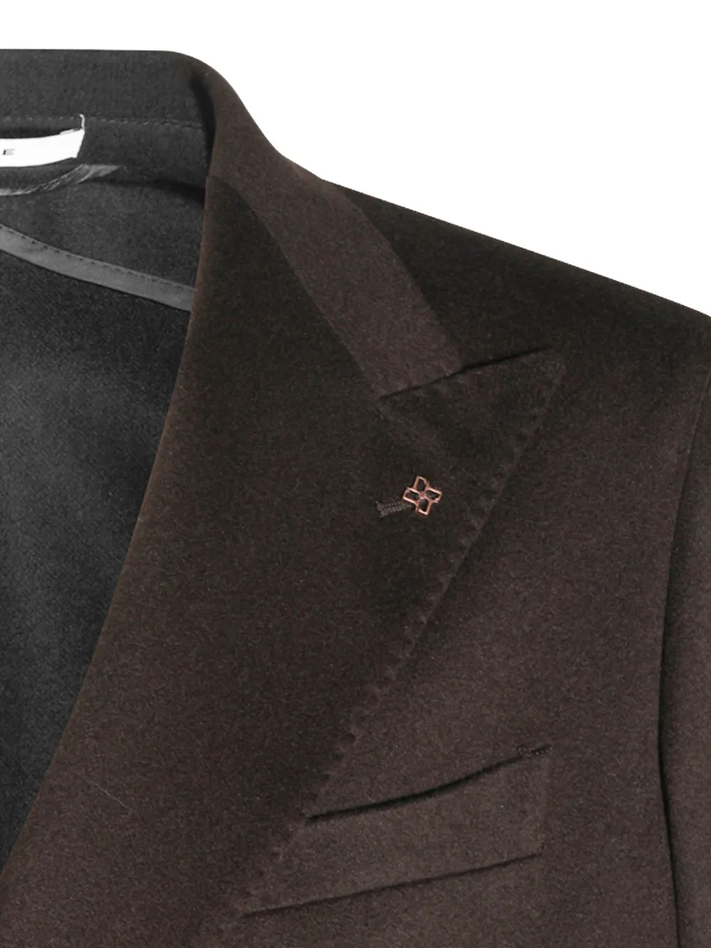 Tagliatore double-breasted peak-lapel blazer Bruin