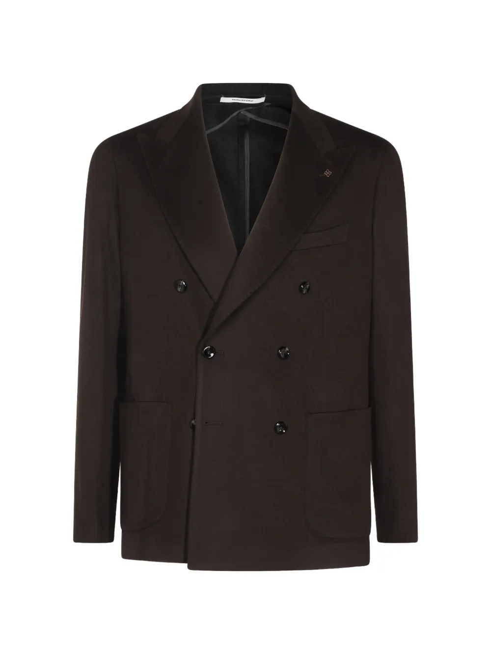 Tagliatore double-breasted peak-lapel blazer Bruin