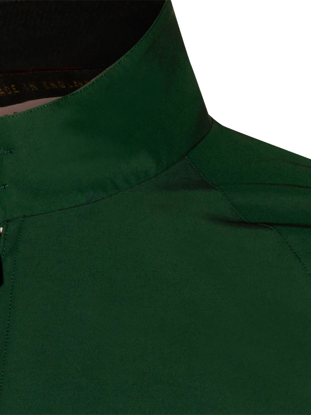 Baracuta Jack met rits en kraag met knopen Groen