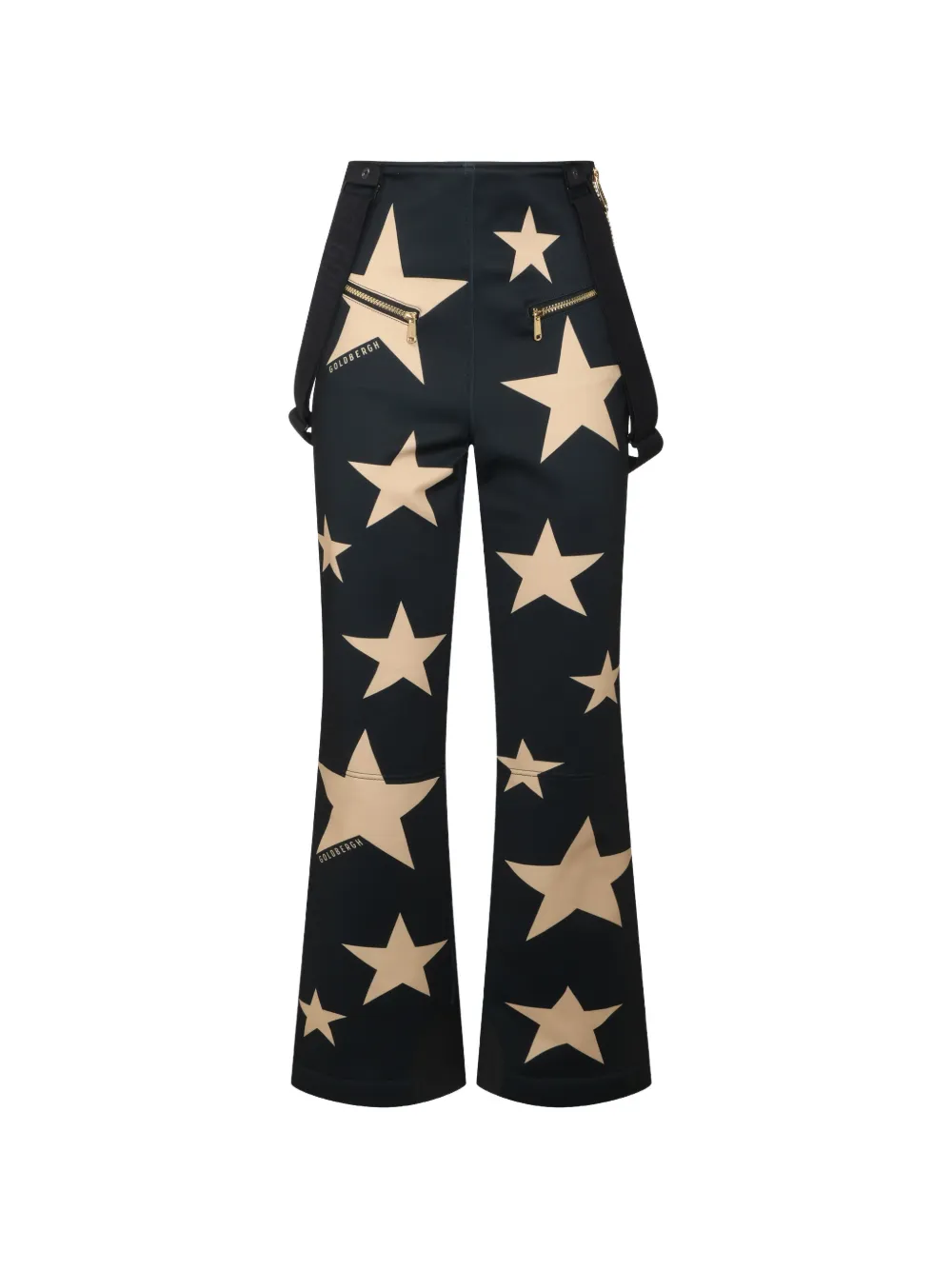 Goldbergh Sakuya skibroek met sterren-print Zwart