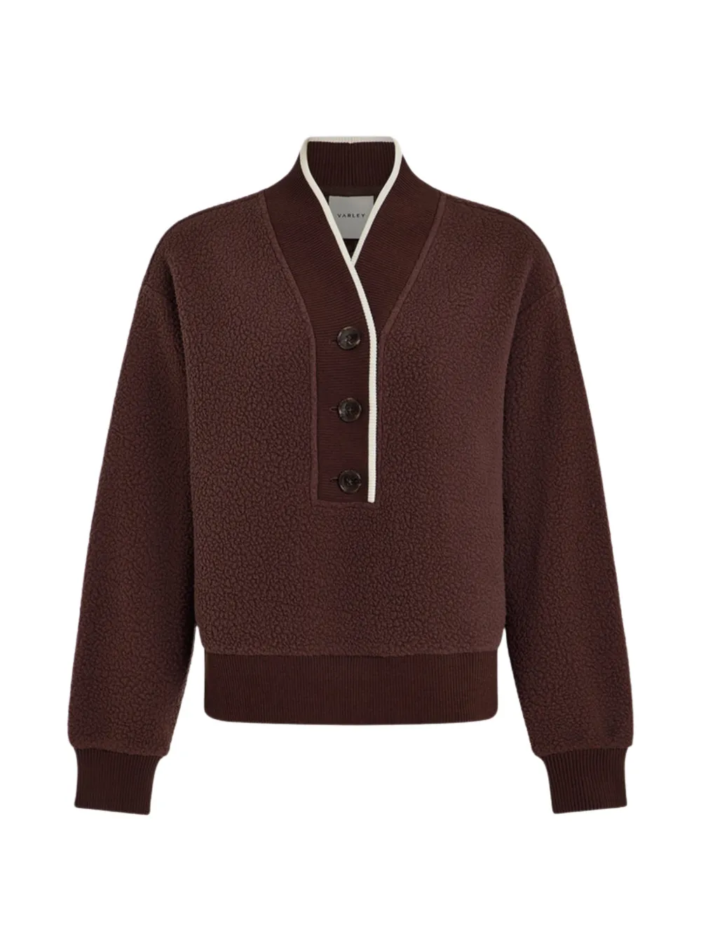 Varley Brenna button-neck jacket - Marrone