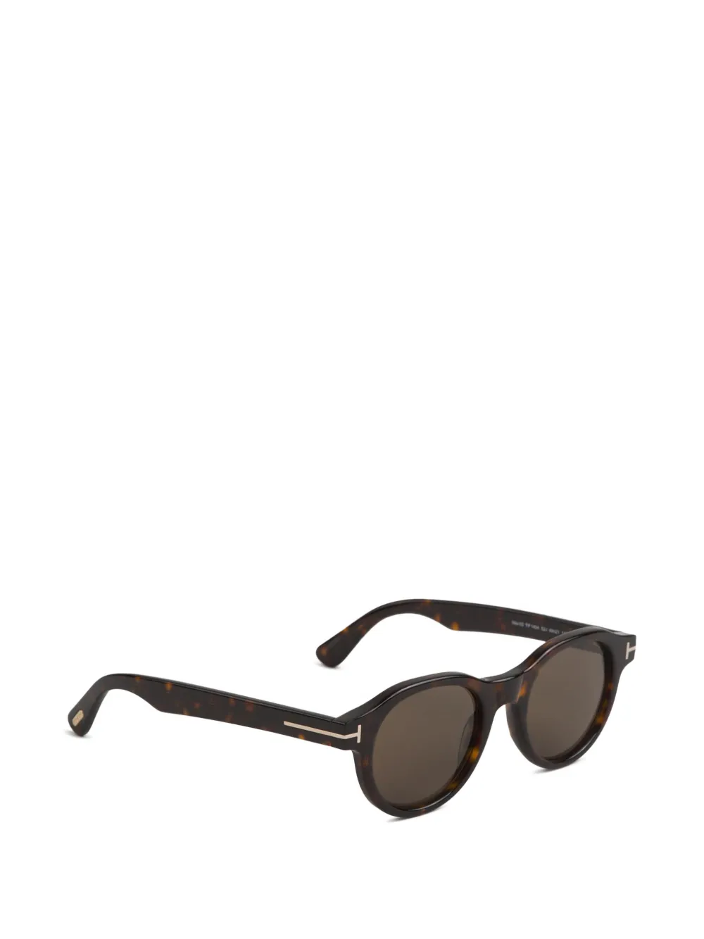 TOM FORD Eyewear tortoiseshell-effect round-frame sunglasses Bruin