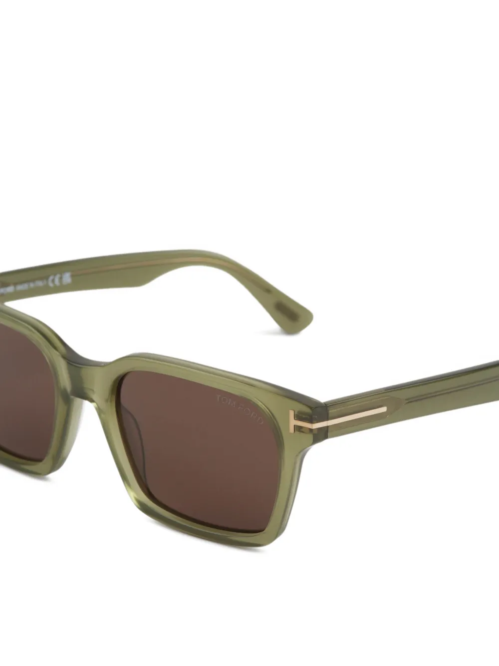 TOM FORD Eyewear square-frame sunglasses Groen