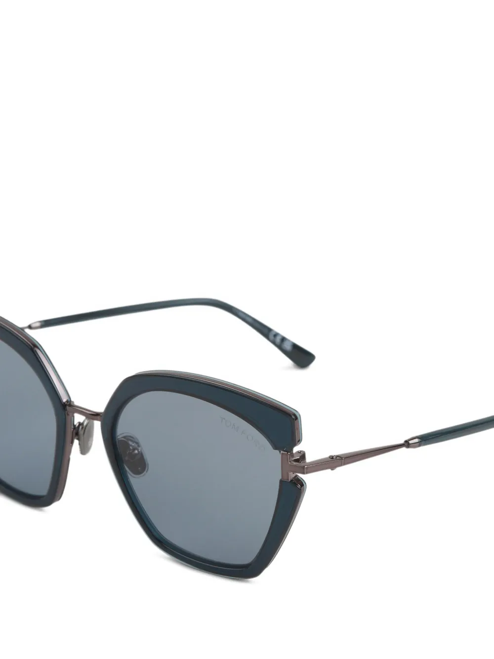 TOM FORD Eyewear geometric-frame sunglasses Blauw