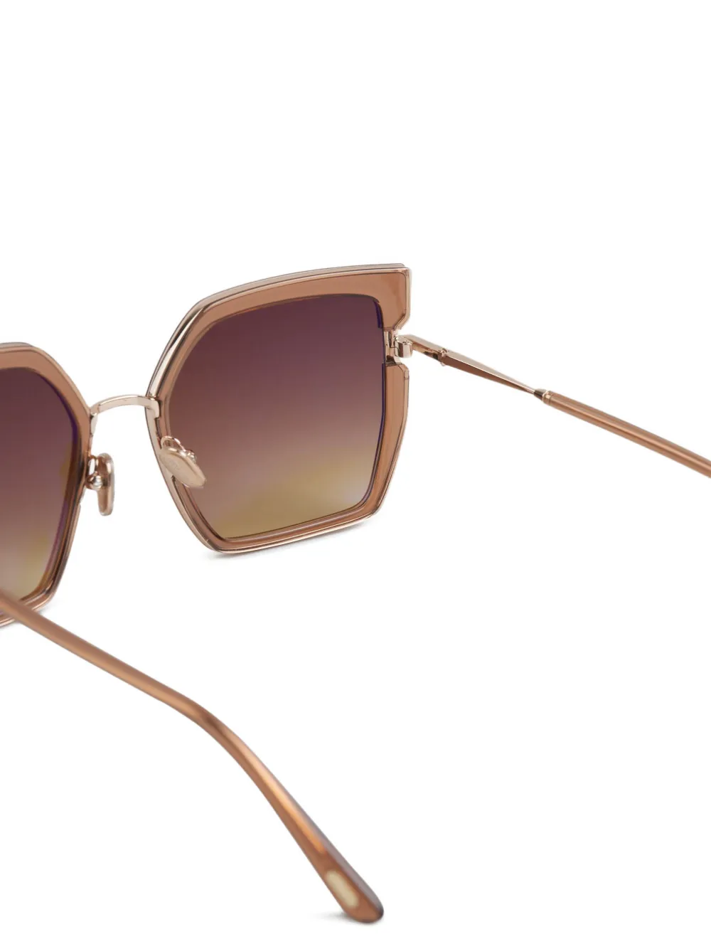 TOM FORD Eyewear geometric-frame sunglasses Bruin